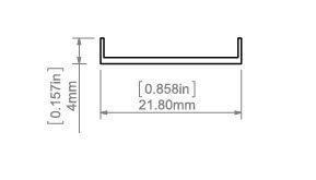 Osłona profilu LED LIGER-22 mleczna 2m 1 Osłona profilu LED LIGER-22 mleczna 2m small 1