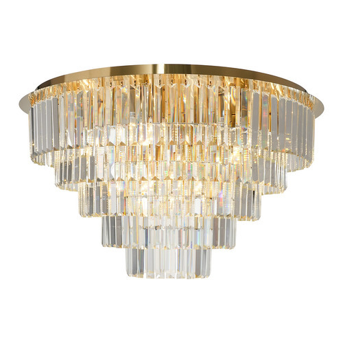 Sprawdź Żyrandol kryształowy Milagro MILANO ML1025 12xE14 Ø75 cm złoty pięciopoziomowy