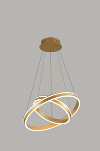 VIVIES - Lampa wisząca podwójne okręgi Aviano 2 VIVIES - Lampa wisząca podwójne okręgi Aviano small 2