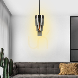 GRANS Lampa wisząca pojedyncza z potrójnymi kloszami cylindrycznymi Aviano small 1