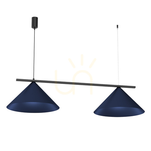 Sprawdź Niebieska Lampa Wisząca Capital Black/Navy Blue 2xGX53