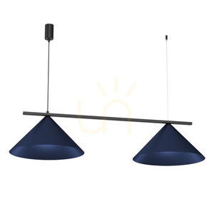 Niebieska Lampa Wisząca Capital Black/Navy Blue 2xGX53 small 0