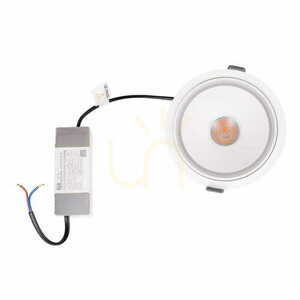 Oprawa wpuszczana Max Light Vector H0139 biała LED 10W 3000K okrągła small 4
