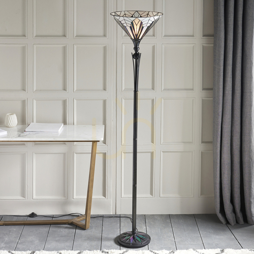 Sprawdź Lampa stojąca Interiors Astoria Tiffany wielokolorowa 63933