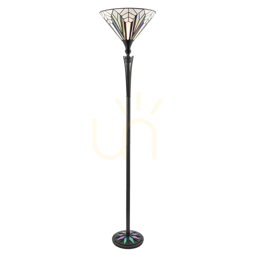 Sprawdź Lampa stojąca Interiors Astoria Tiffany wielokolorowa 63933