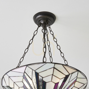 Lampa wisząca Tiffany Astoria wielokolorowa 3xE27 Interiors 63936 small 1