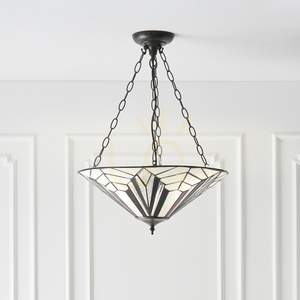 Lampa wisząca Tiffany Astoria wielokolorowa 3xE27 Interiors 63936 small 3