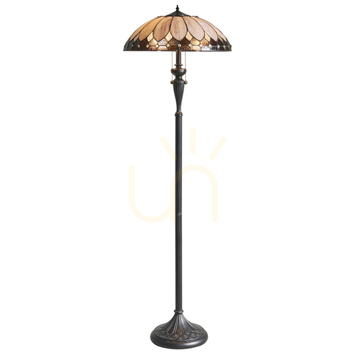 Sprawdź Lampa stojąca Tiffany Brooklyn Interiors wielokolorowa 63972