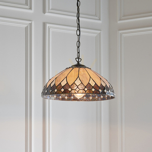 Lampa Wisząca Brooklyn Tiffany Wielokolorowy 63977 Interiors small 3