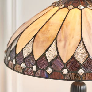 Lampa stołowa Tiffany Brooklyn wielokolorowa Interiors 63982 small 5