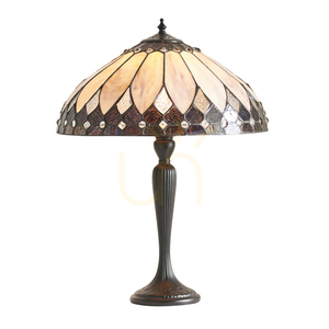 Lampa stołowa Tiffany Brooklyn wielokolorowa Interiors 63982 small 0