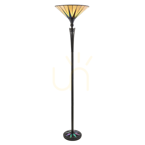 Sprawdź Lampa Stojąca Dark star Tiffany Wielokolorowy 64042 Interiors