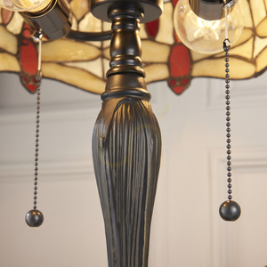 Lampa stołowa Tiffany Dragonfly beżowa Interiors 64086 small 7