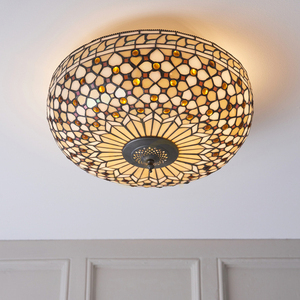 Plafon Tiffany Mille Feux Interiors wielokolorowy 45 cm 2xE27 small 4