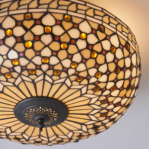 Plafon Tiffany Mille Feux Interiors wielokolorowy 45 cm 2xE27 small 7