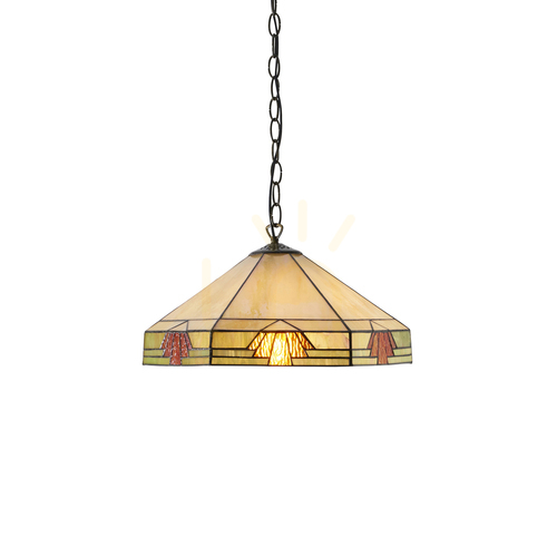 Sprawdź Lampa Wisząca Nevada Tiffany Wielokolorowy 64285 Interiors