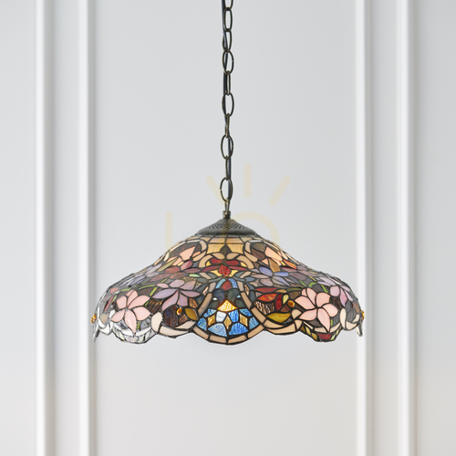 Sprawdź Lampa Wisząca Sullivan Tiffany Wielokolorowy 64325 Interiors
