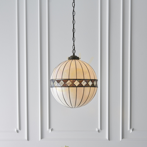 Sprawdź Lampa Wisząca Fargo Tiffany Wielokolorowy 67045 Interiors