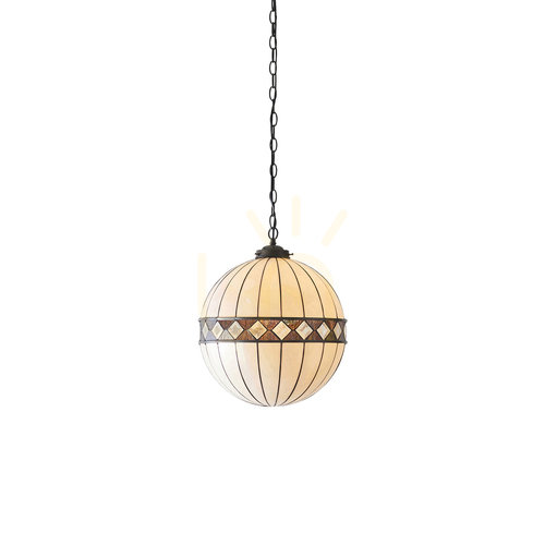 Sprawdź Lampa Wisząca Fargo Tiffany Wielokolorowy 67045 Interiors