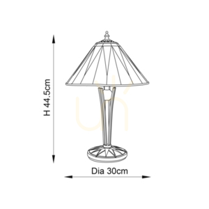 Lampa stołowa Tiffany wielokolorowa Interiors 70367 small 2