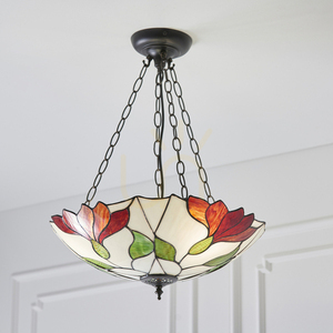 Lampa wisząca Tiffany wielokolorowa Interiors Botanica 70946 small 5