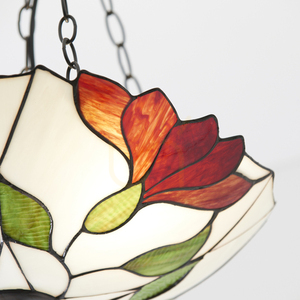Lampa wisząca Tiffany wielokolorowa Interiors Botanica 70946 small 7