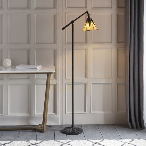 Sprawdź Lampa Stojąca Dark star Tiffany Wielokolorowy 74355 Interiors