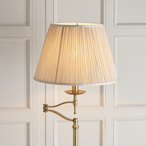 Lampa stojąca Interiors Stanford mosiądz beżowa 160 cm small 3