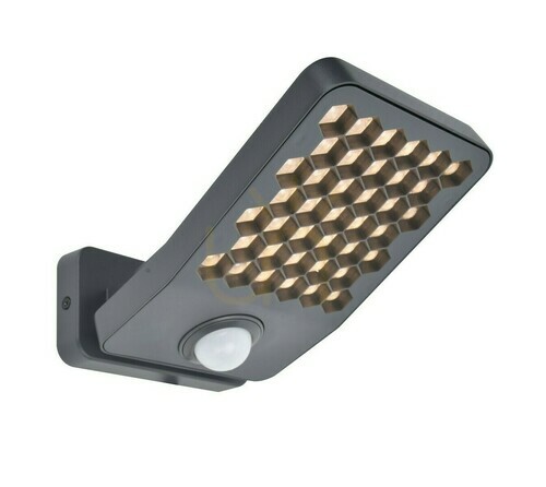 Sprawdź Kinkiet zewnętrzny LED Lutec Atlantis 7801607118 szary z czujnikiem ruchu 14W IP54