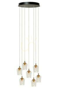 Lampa wisząca Lucide Berliane złota LED 7-punktowa 39 cm 00430/28/60 small 0