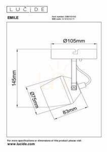 Plafon Lucide EMILE złoty czarny metal GU10 1x8W CCT 10,5 cm small 5