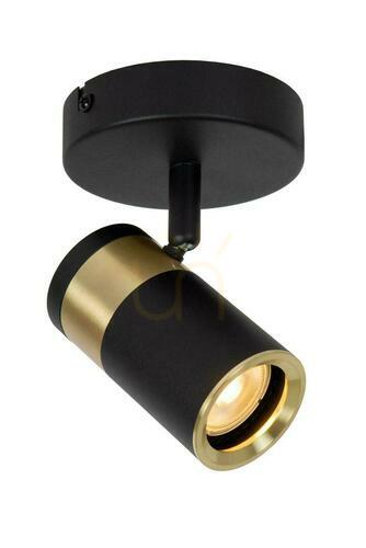 Sprawdź Kinkiet Lucide GORIK czarny złoty metal GU10 LED CCT 53909/01/30
