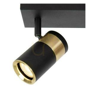Plafon Lucide Gorik 2xGU10 czarny złoty metalowy nowoczesny 53909/02/30 small 2
