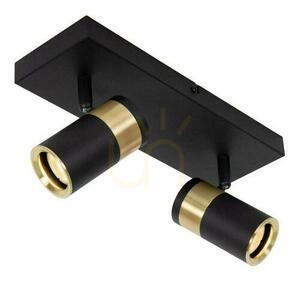 Plafon Lucide Gorik 2xGU10 czarny złoty metalowy nowoczesny 53909/02/30 small 4
