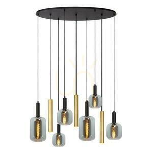 Lampa wisząca Lucide Joanet 45494/19/96 złota czarna szklana 6xE27 small 0