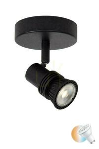 Kinkiet Lucide KIANTI czarny metal GU10 LED CCT 10 cm 53901/01/30 small 0