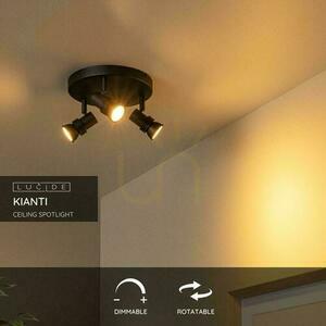 Plafon Lucide Kianti czarny 3xGU10 LED CCT metal 21 cm 53901/13/30 small 2