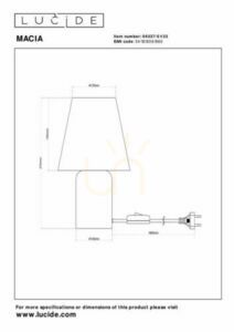 Lampa stołowa Lucide Macia zielona beżowa ceramiczna Japandi 20 cm 06527/01/33 small 5