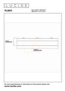 Plafon LED Lucide PLANO Ø 28 cm opalowy z chromowanym akcentem IP44 16 W CCT 1200 lm 78151/18/61 small 4