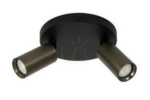 Plafon Lucide RITMO 09942/12/97 brązowo-czarny LED 2-punktowy aluminium small 1