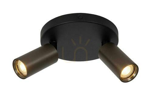 Sprawdź Plafon Lucide RITMO 09942/12/97 brązowo-czarny LED 2-punktowy aluminium