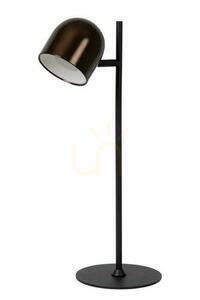 Lampa biurkowa Lucide SKANSKA LED 3W brązowa czarna metalowa IP44 03649/03/96 small 1