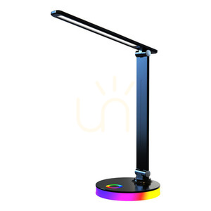Czarna Lampka Biurkowa Bruno Black 5 W Led Rgb small 5