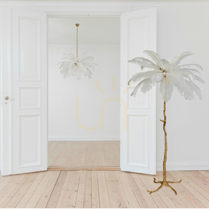 Lampa wisząca Step into Design EMU ST-DN127 6xE14 pióra białe, złote okucia, Ø 100 cm small 10