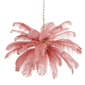 Lampa wisząca EMU  pióra różowe 100 cm small 2