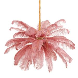 Lampa wisząca EMU  pióra różowe 100 cm small 5
