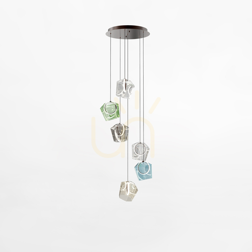 Sprawdź Lampa wisząca Zuma Line COLORE MD3350A-6BL/MIX LED