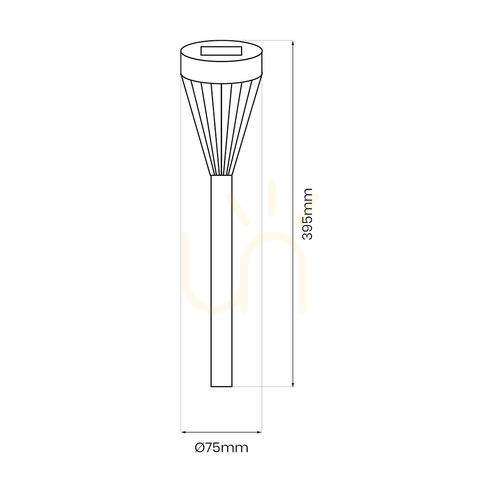 Sprawdź Pochodnia Solarna Flame 1700 K Ip44 IP44