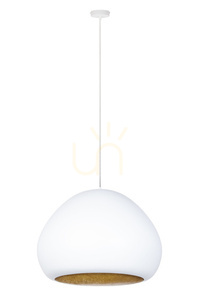 Lampa wisząca Sigma LAVA 1xE27 biała złota 52 cm 41076 small 0