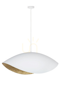Lampa wisząca Sigma SONA 1xE27 biała złota 30 cm 41098 small 0